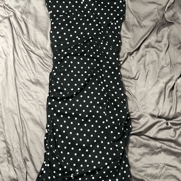 Anne Taylor polka dot dress size 10p - Picture 3 of 11